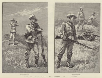 Die Kolonialgewehr-Freiwilligen von Australien von William Heysham Overend