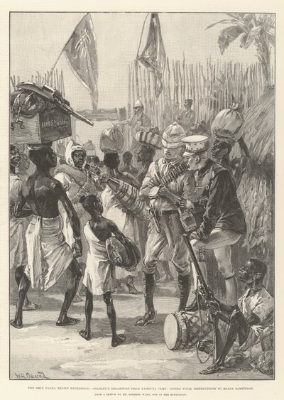 Die Emin-Pascha-Entsatzexpedition, Stanleys Abreise vom Yambuya-Lager, letzte Anweisungen an Major Barttelot von William Heysham Overend