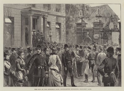 Der Ansturm auf die Birkbeck Bank, Southampton Buildings, Chancery Lane von William Heysham Overend