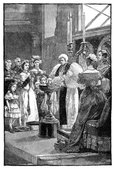 Die Taufe von Prinzessin Louise, um 1848, 1900 von William Heysham Overend