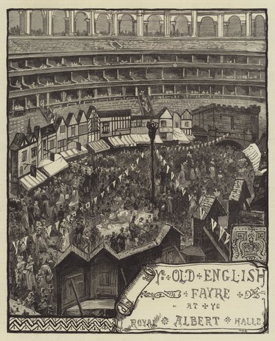 Das alte englische Jahrmarkt, in der Royal Albert Hall von William Heysham Overend
