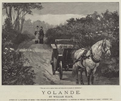 Yolande, von William Black von William Heysham Overend