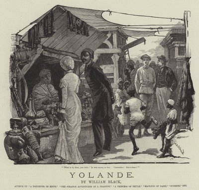 Yolande, von William Black von William Heysham Overend