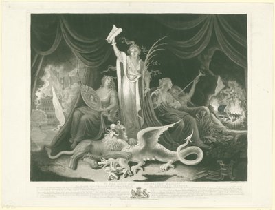 Allegorie auf die Macht Großbritanniens, 1787 von William Hincks