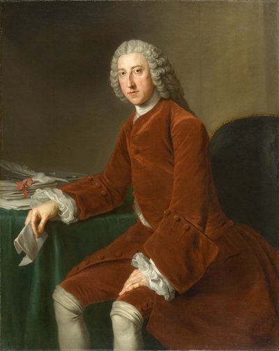 William Pitt, später erster Earl von Chatham (1708-1778), ca. 1754 von William Hoare