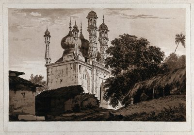 Eine Moschee in Gazipoor von William Hodges