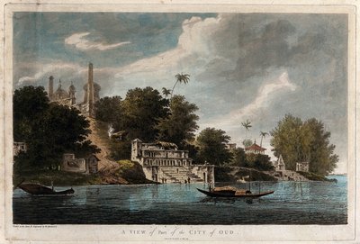 Ansicht eines Teils der Stadt Oud von William Hodges