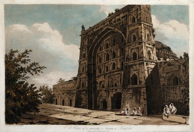 Ansicht eines Musjid, d.h. Grab in Jionpoor von William Hodges