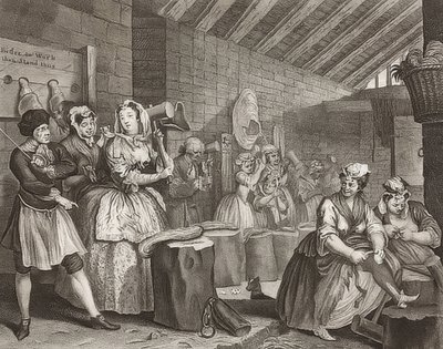Der Weg einer Dirne, Blatt 4: Im Zuchthaus von William Hogarth