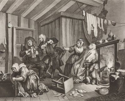 Der Weg einer Dirne. Blatt 5: Der Tod von William Hogarth