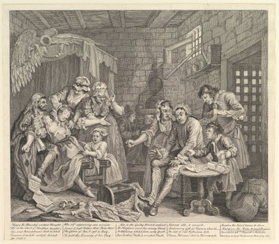 Der Werdegang eines Wüstlings, Tafel 7, 25. Juni 1735 von William Hogarth