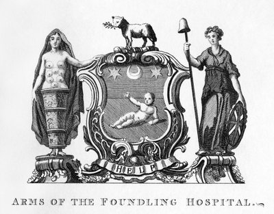 Wappen des Findelhauses von William Hogarth von William Hogarth