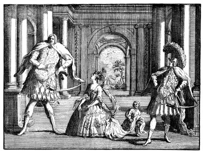 Berenstat, Cuzzoni und Senesino, ca. 1725 von William Hogarth