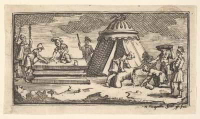 Gerste statt Weizen ausgegeben [erste Version] John Beaver, Römische Militärstrafe von William Hogarth