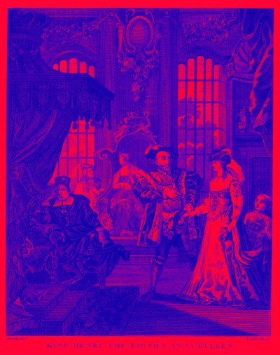 König Heinrich VIII. und Anne Boleyn von William Hogarth von William Hogarth