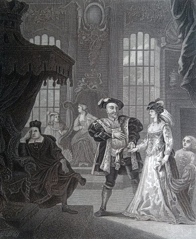 König Heinrich der Achte & Anna Bullen von William Hogarth