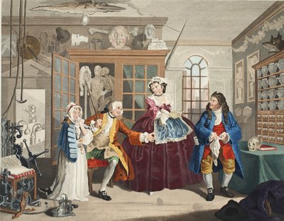 Marriage a la Mode, Platte III, Die Inspektion, Illustration aus 