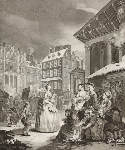 Morgen. Aus: Die vier Tageszeiten von William Hogarth