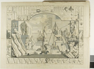 Tafel Eins, aus Die Analyse der Schönheit von William Hogarth