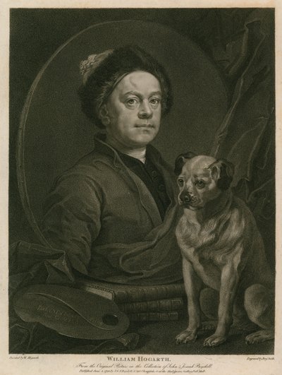 Selbstporträt von William Hogarth von William Hogarth