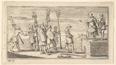 Schändliche Entlassung John Beaver, Römische Militärstrafen, 1725, nach 1725 von William Hogarth