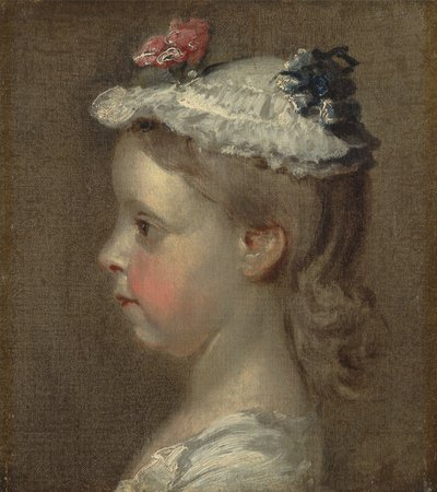 Studie eines Mädchens, um 1740-50 von William Hogarth