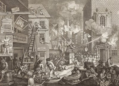 Die Zeiten, Blatt 1 von William Hogarth