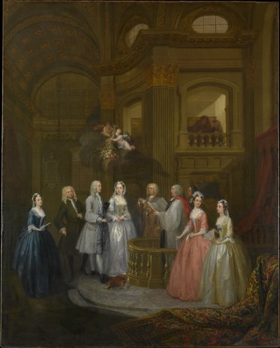 Die Hochzeit von Stephen Beckingham und Mary Cox von William Hogarth