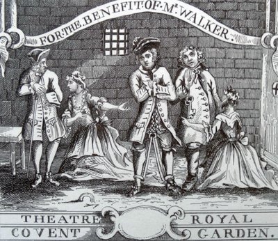 Eintrittskarte für das Theater von William Hogarth