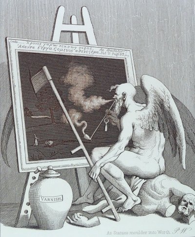 An die Natur und sich selbst appellieren von William Hogarth