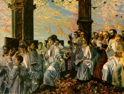 Maienmorgen auf dem Magdalen Tower, 1888-1890, 1942 von William Holman Hunt