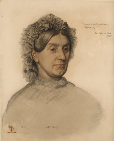 Mrs. Thomas Combe 1806-1893, 19. Jahrhundert von William Holman Hunt