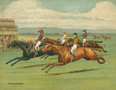 Historische und moderne Rennen, Flachrennen, Pferd von William Hounsom Byles