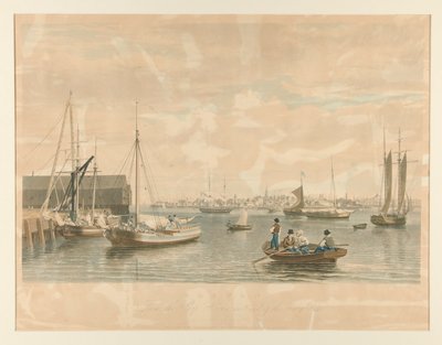Boston. Vom Schiffshaus, Westende des Marinehofs von William James Bennett