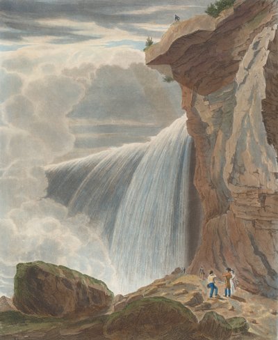Niagarafälle von unterhalb des Table Rock, 1829 von William James Bennett