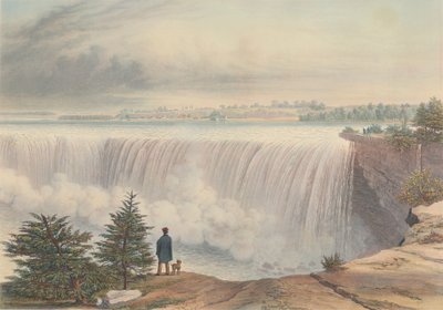 Niagarafälle vom Table Rock, veröffentlicht 1840 von William James Bennett