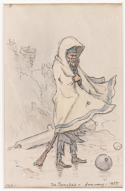Die Schützengräben, Januar 1855 von William James Colville
