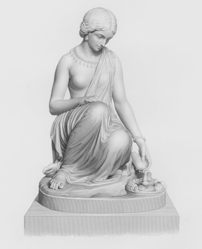 Die Lampe des Ganges, graviert von W. Roffe nach der Statue von H. Timbrell (Gravur) von William John Roffe