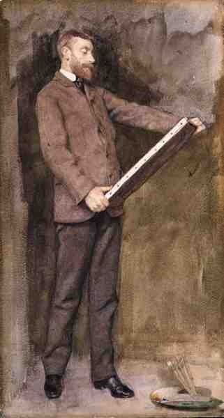 Porträt von Norman Garstin (1847-1926) ca. 1882 von William John Wainwright