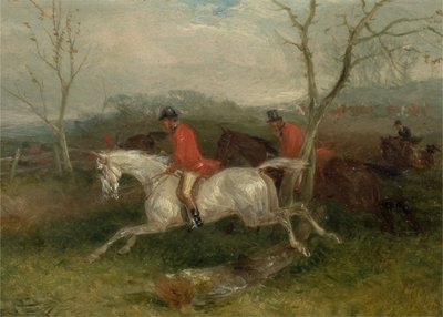 Fuchsjagd: An einen Zaun kommen (Voller Lauf) von William Joseph Shayer