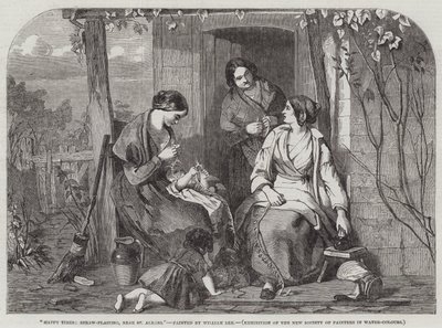 Glückliche Zeiten, Strohflechtern, in der Nähe von St. Albans von William Lee