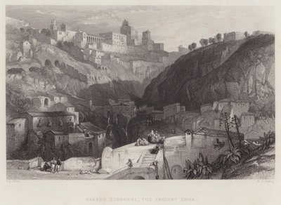 Castro Giovanni, das alte Enna von William Leighton Leitch
