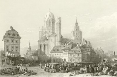 Mainzer Dom, Rhein von William Leighton Leitch