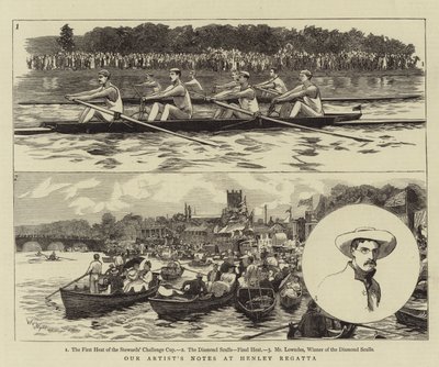 Notizen unseres Künstlers bei der Henley Regatta von William Lionel Wyllie