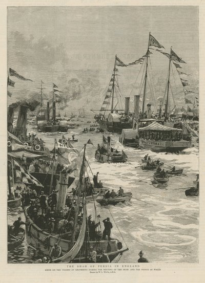 Der Schah von Persien in England von William Lionel Wyllie