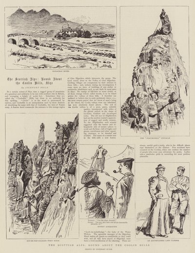 Die schottischen Alpen, rund um die Coolin Hills von William Lockhart Bogle