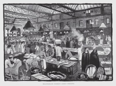 Billingsgate Market, früher Morgen von William Luker