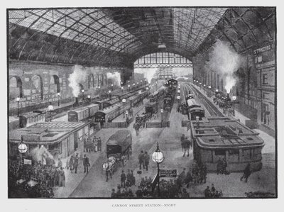 Cannon Street Station, Nacht von William Luker