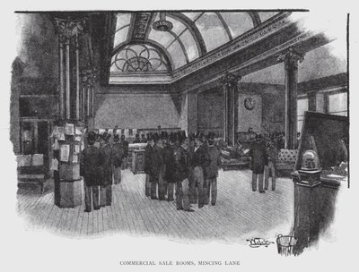 Commercial Sale Rooms, Mincing Lane von William Luker