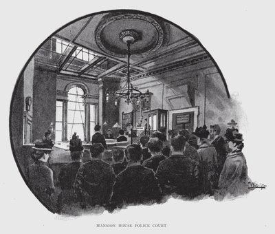 Mansion House Polizeigericht von William Luker